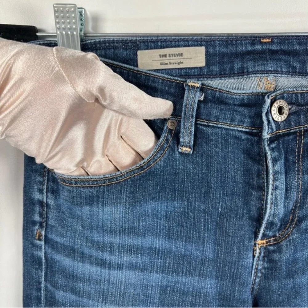 AG ADRIANO GOLDSCHMIED USA🇺🇸MADE THE STEVIE SLIM‎ STRAIGHT Jeans Size 26R